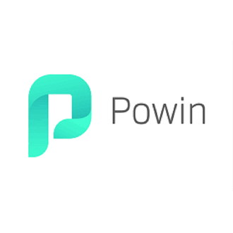 Powin logo in black color building the future of energy